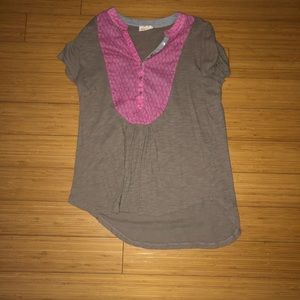 Anthropologie size small panel front tee